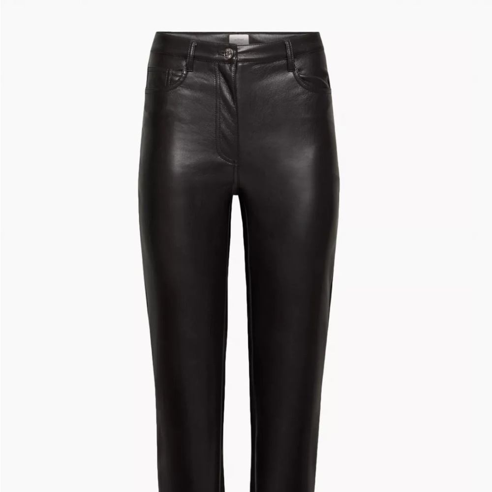 Aritzia Wilfred high waisted leather pant Melina size 00